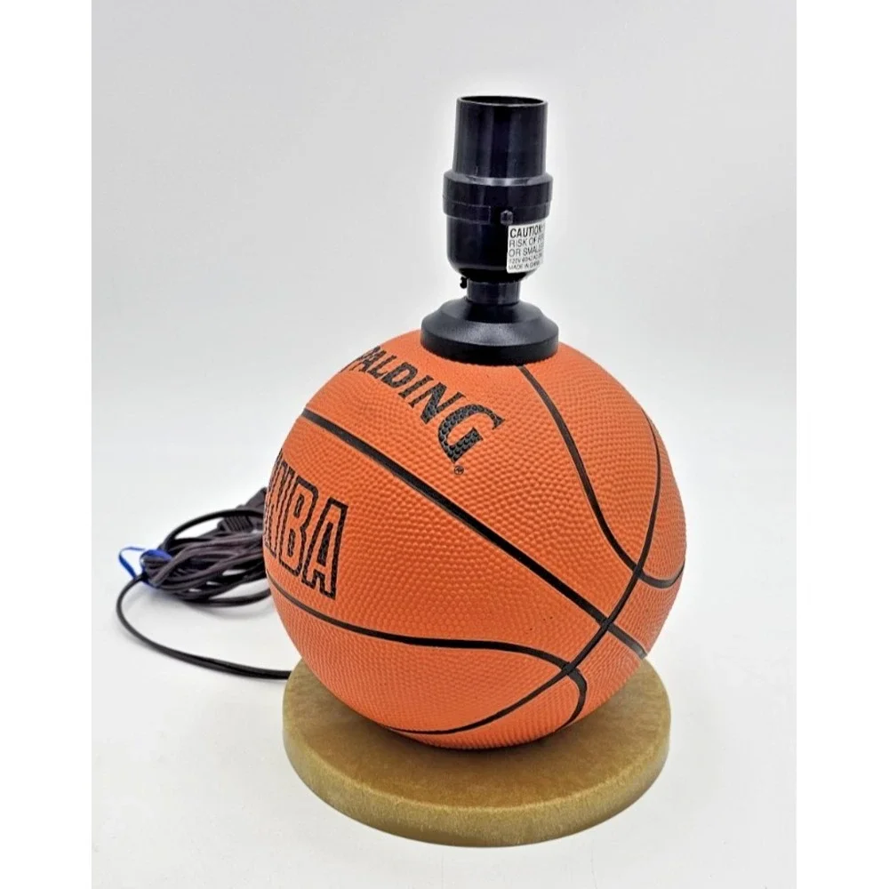 Basketball Lamp Spalding NBA Light Preowned 85in Cord Sports Decor No Shade